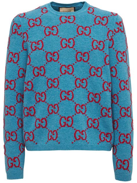 Gucci Wool sweater with GG intarsia